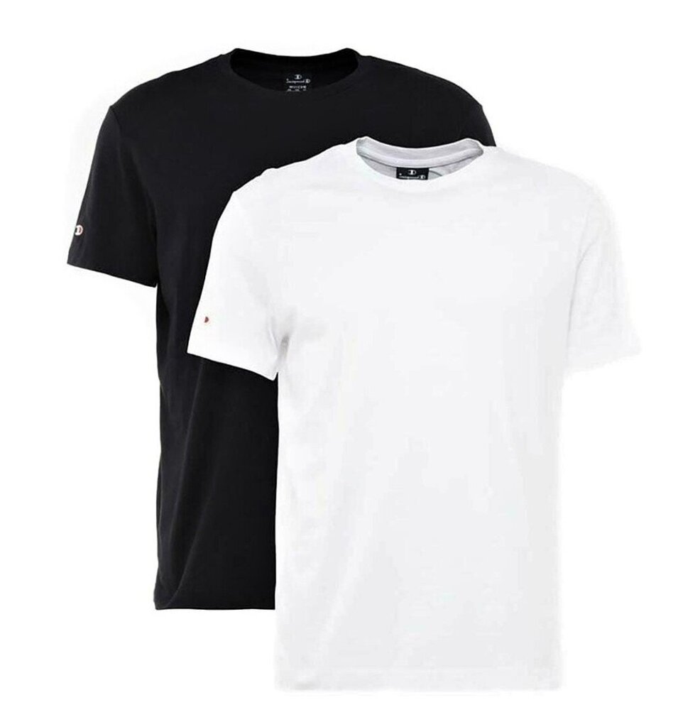 Champion vyriški marškinėliai 2vnt, baltai tamsiai mėlyni 907163014 цена и информация | Vyriški marškinėliai | pigu.lt