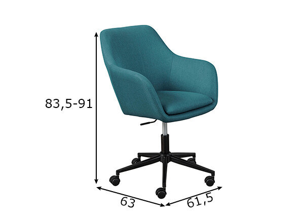 Biuro kėdė Interlink Workrelaxed, mėlyna kaina ir informacija | Biuro kėdės | pigu.lt
