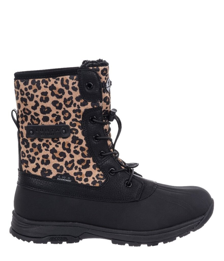 Luhta moteriški žieminiai batai TUTTU, leopardo raštas 907171794 kaina ir informacija | Aulinukai, ilgaauliai batai moterims | pigu.lt