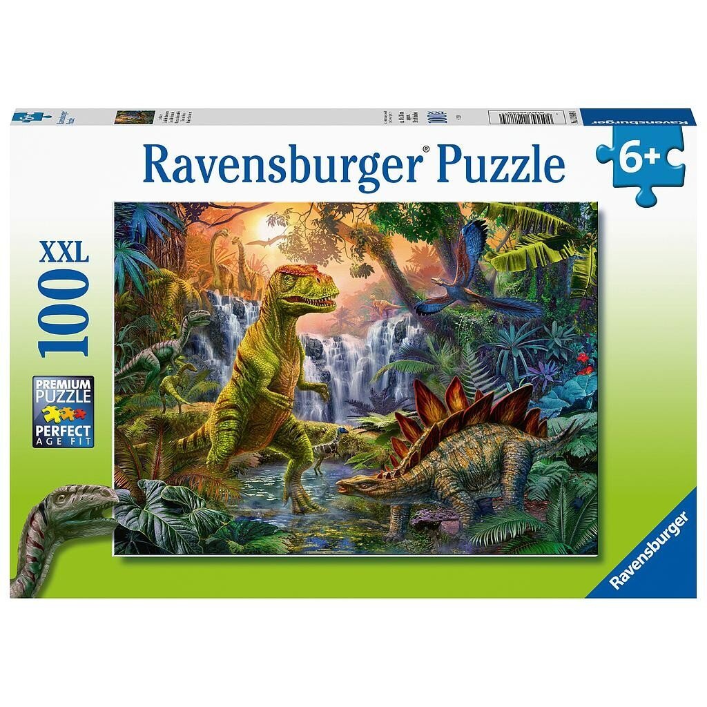 Dėlionė Dinozaurų oazė Ravensburger, 100d. kaina ir informacija | Dėlionės (puzzle) | pigu.lt