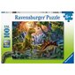 Dėlionė Dinozaurų oazė Ravensburger, 100d. kaina ir informacija | Dėlionės (puzzle) | pigu.lt