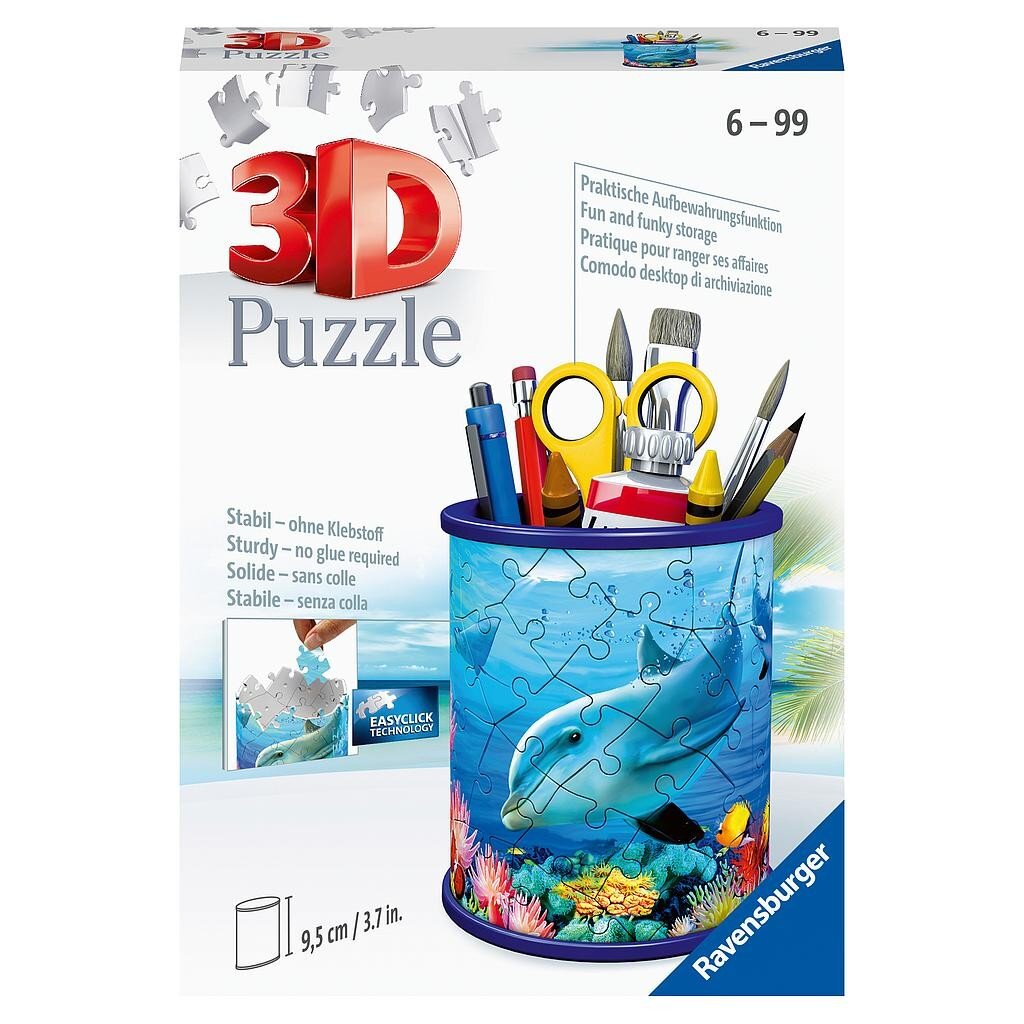 3D dėlionės pieštukinė Povandeninis pasaulis Ravensburger, 54d. kaina ir informacija | Dėlionės (puzzle) | pigu.lt