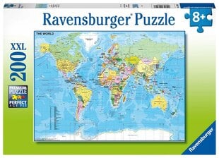 Карта головоломки Ravensburger 200p 12890 цена и информация | Пазлы | pigu.lt