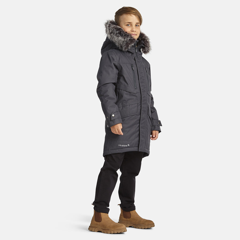 Huppa žieminė striukė berniukams David, tamsiai pilka, 12270020-00018 kaina ir informacija | Žiemos drabužiai vaikams | pigu.lt