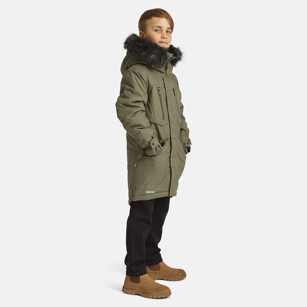 Huppa žieminė striukė berniukams David, tamsiai žalia, 12270020-10057 цена и информация | Žiemos drabužiai vaikams | pigu.lt