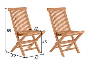 Комплект садовых стульев, 2шт. цена и информация | Садовые стулья, кресла, пуфы | pigu.lt