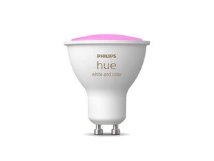 Умная лампа Philips Hue White and Color Ambiance Bluetooth (GU10) цена и информация | Электрические лампы | pigu.lt