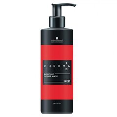 Красная тонирующая бондинг-маска для волос Schwarzkopf Professional CHROMAID Red, 280 мл цена и информация | Средства для укрепления волос | pigu.lt