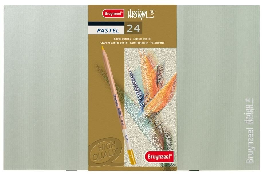 Spalvoti pieštukai Bruynzeel Design Pastel, 24 spalvos цена и информация | Piešimo, tapybos, lipdymo reikmenys | pigu.lt