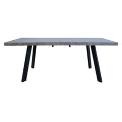 Обеденный стол BRIGIT 159 / 198x84,5x77см бетон цена и информация | Кухонные и обеденные столы | pigu.lt