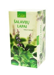 Šalavijų lapai (Folium Salviae) 1.5g N20 Emili kaina ir informacija | Arbatos ir vaistažolės | pigu.lt