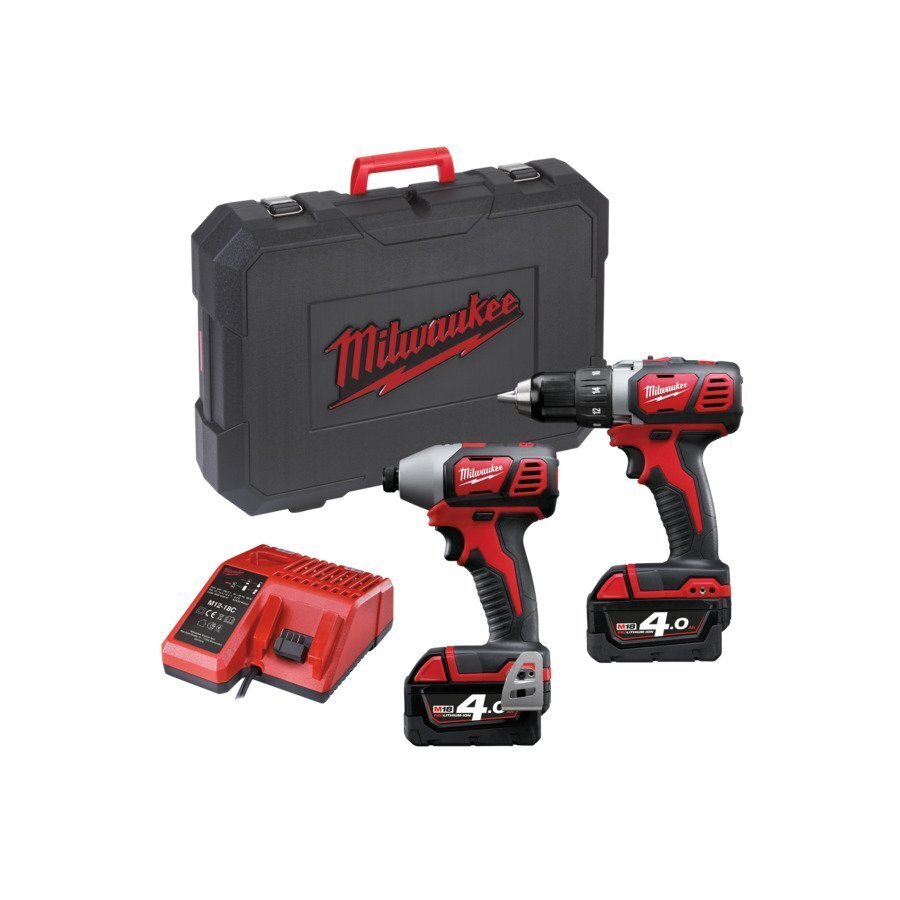 Belaidis įrankių rinkinys Milwaukee M18 BPP2D-402C kaina ir informacija | Mechaniniai įrankiai | pigu.lt