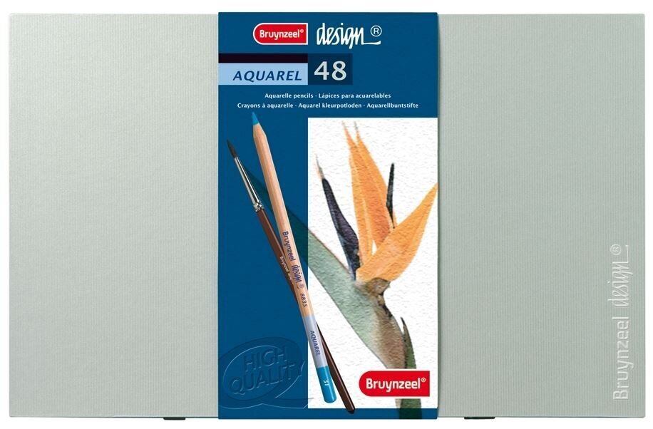 Spalvoti pieštukai Bruynzeel Design Aquarel, 48 spalvos kaina ir informacija | Piešimo, tapybos, lipdymo reikmenys | pigu.lt