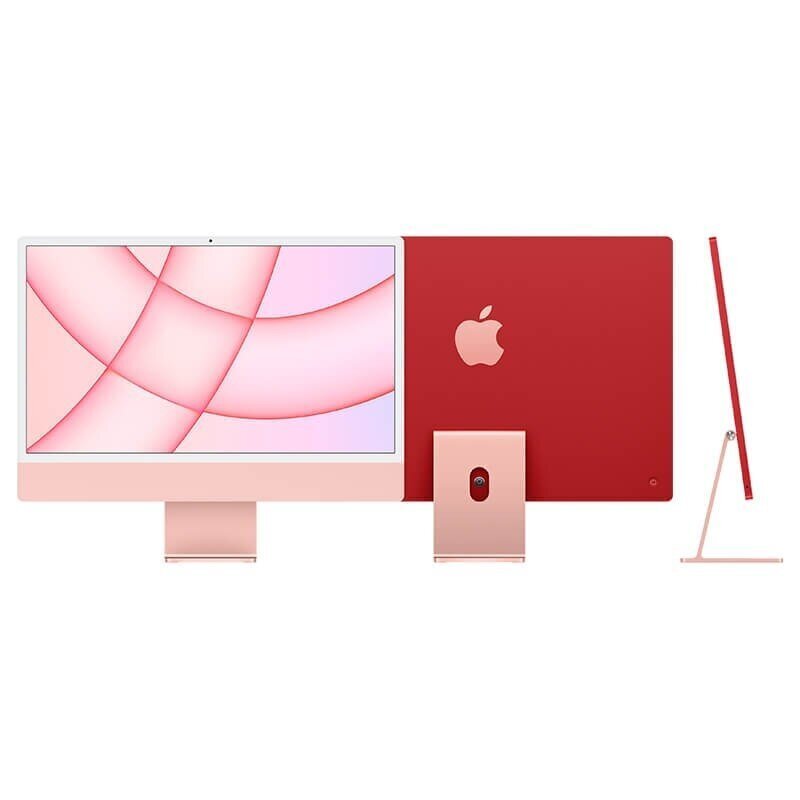 Apple iMac 24” M1 8/256GB Pink SWE MGPM3KS/A kaina ir informacija | Stacionarūs kompiuteriai | pigu.lt