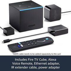 Amazon Fire TV Cube 2021 kaina ir informacija | Multimedijos grotuvai | pigu.lt