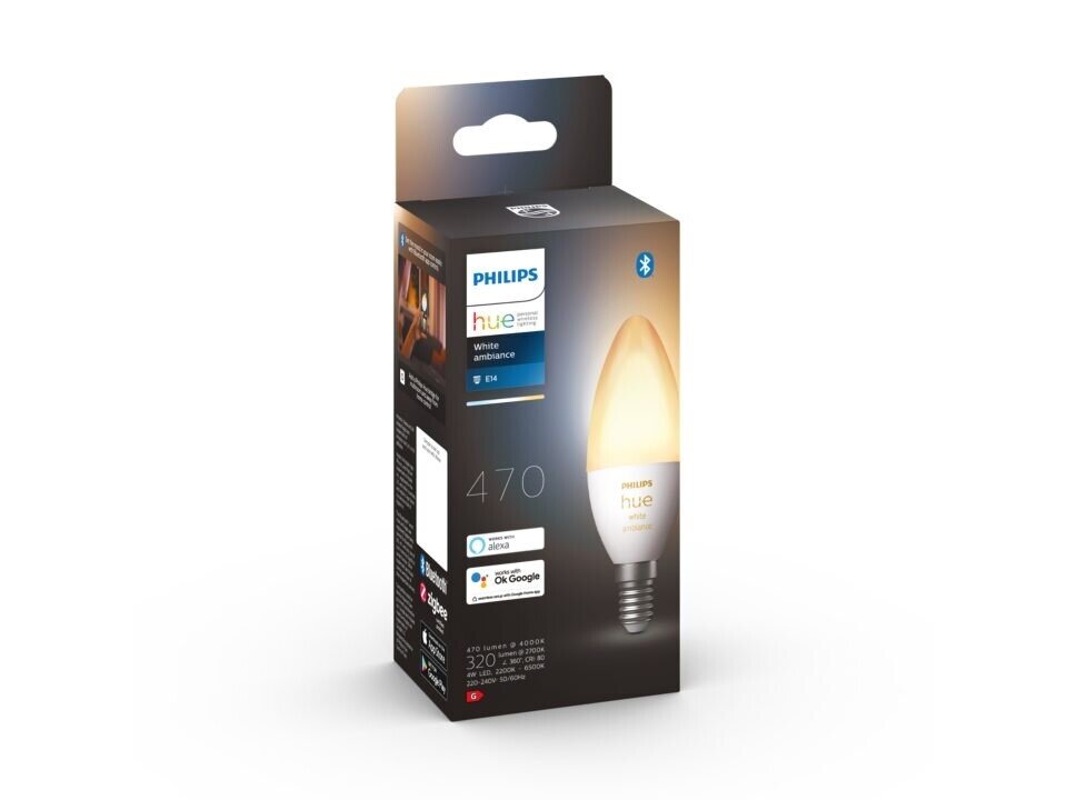 Philips Hue WA 4W B39 E14 lemputė kaina ir informacija | Elektros lemputės | pigu.lt