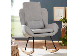 Kресло-качалка Rocky, серый цена и информация | Кресла в гостиную | pigu.lt