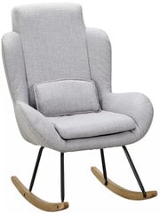 Kресло-качалка Rocky, серый цена и информация | Кресла в гостиную | pigu.lt