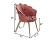 Kėdė Tulpe, rožinė kaina ir informacija | Virtuvės ir valgomojo kėdės | pigu.lt