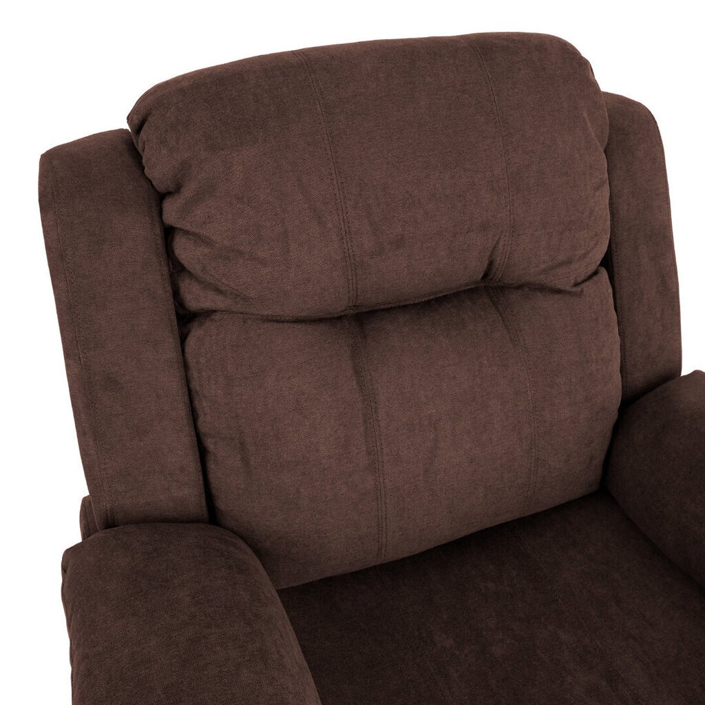 Fotelis reglaineris Home4You Dixon, rudas kaina ir informacija | Svetainės foteliai | pigu.lt