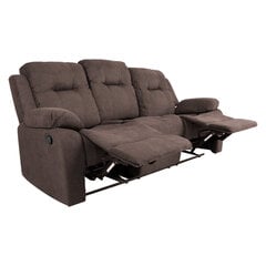 Трехместный диван-реклайнер Dixon, коричневый цена и информация | Диваны | pigu.lt