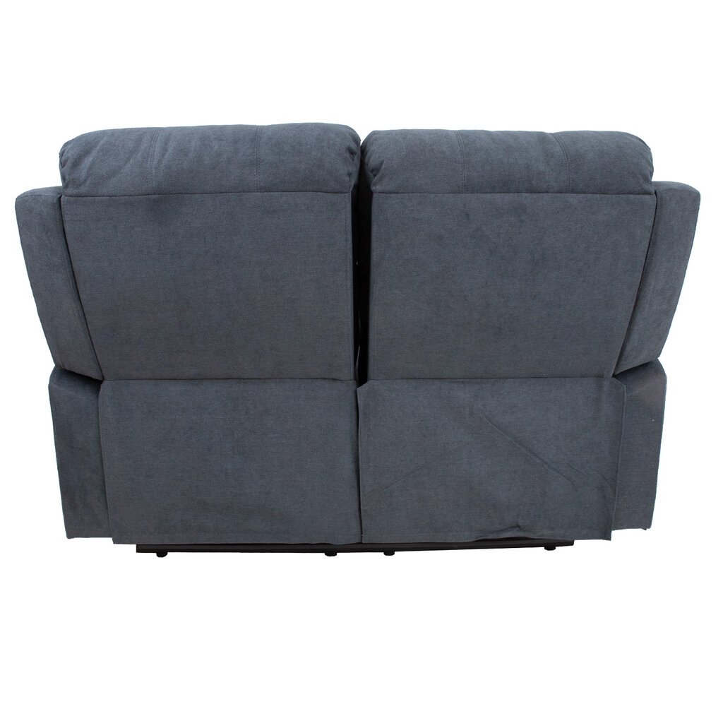 Dvivietė sofa reglaineris Home4You Dixon, tamsiai pilka kaina ir informacija | Sofos | pigu.lt