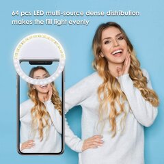 LED кольцевая подсветка для селфи цена и информация | Моноподы для селфи («Selfie sticks») | pigu.lt