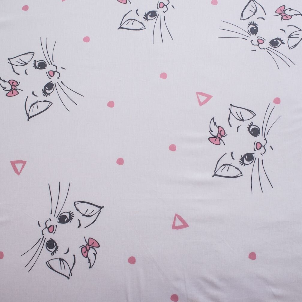 Paklodė su elastine juostele Disney Marie 90x200cm kaina ir informacija | Paklodės | pigu.lt