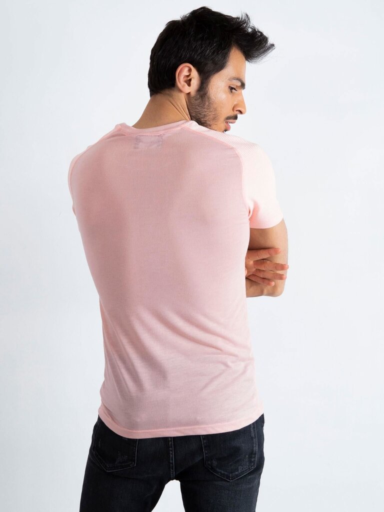 Marškinėliai vyrams, rožiniai XXL цена и информация | Vyriški marškinėliai | pigu.lt