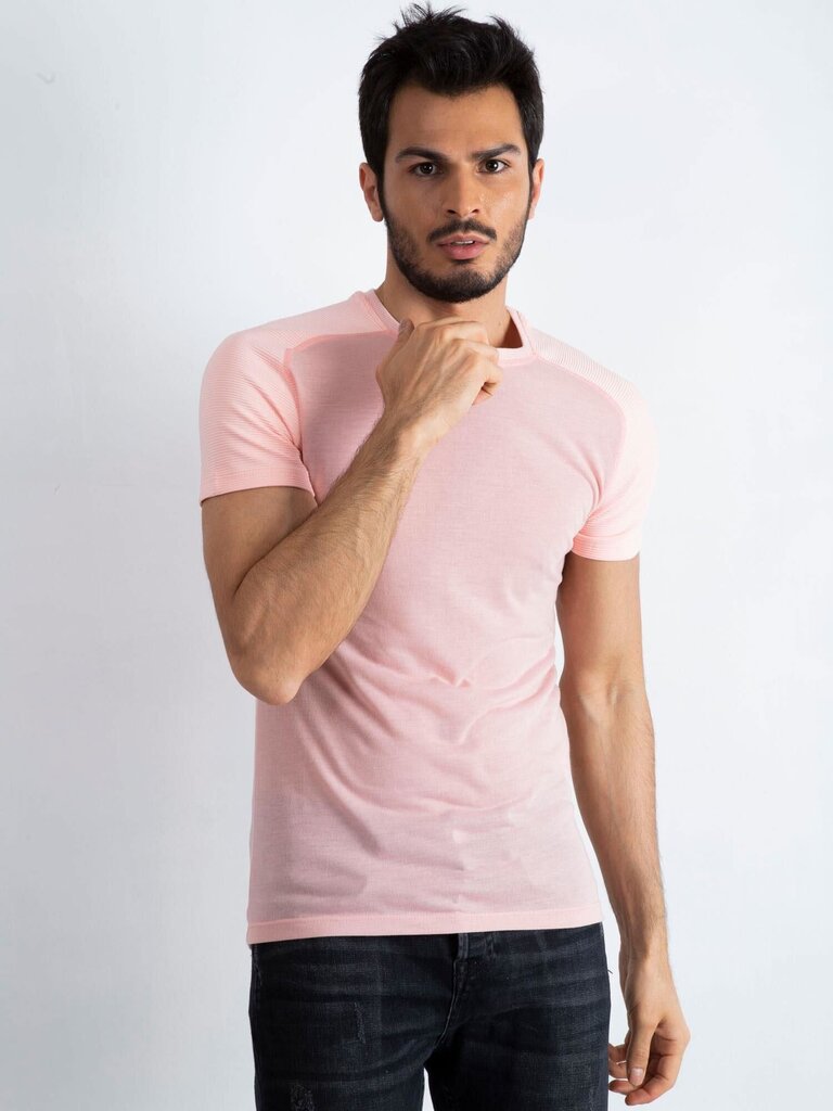 Marškinėliai vyrams, rožiniai XXL цена и информация | Vyriški marškinėliai | pigu.lt