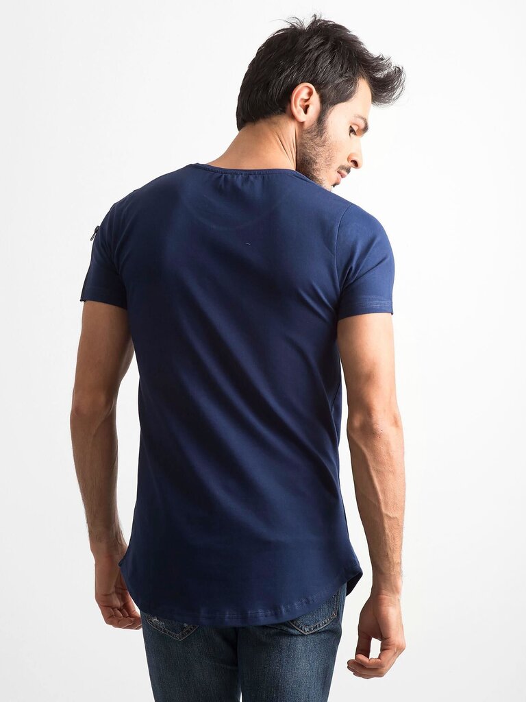 Marškinėliai vyrams, mėlyni Navy blue XL цена и информация | Vyriški marškinėliai | pigu.lt