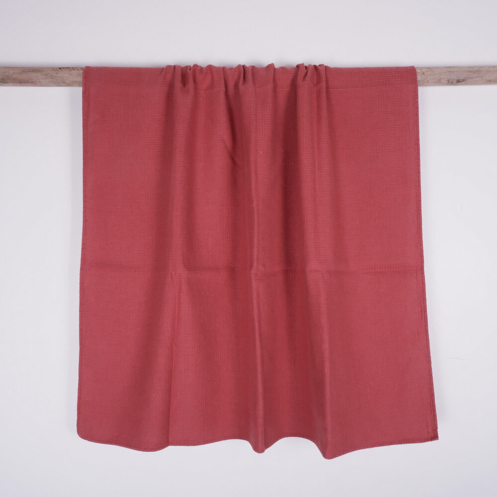 Norravilla vaflinis lininis rankšluostis, tamsiai raudonas kaina ir informacija | Rankšluosčiai | pigu.lt