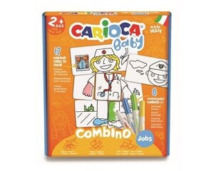 Kūrybinis rinkinys: spalvinimas-dėlionė Carioca Baby, profesijos kaina ir informacija | Lavinamieji žaislai | pigu.lt