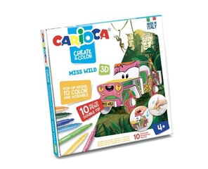 Kūrybinis rinkinys Carioca 3D Miss Wild kaina ir informacija | Lavinamieji žaislai | pigu.lt