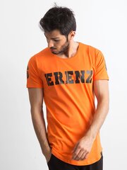 Marškinėliai vyrams, oranžinei kaina ir informacija | Vyriški marškinėliai | pigu.lt