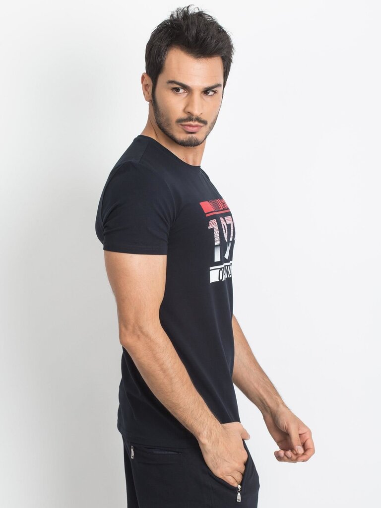 Marškinėliai vyrams, juodi цена и информация | Vyriški marškinėliai | pigu.lt