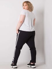 Женские спортивные штаны больших размеров, черные цена и информация | Спортивная одежда для женщин | pigu.lt