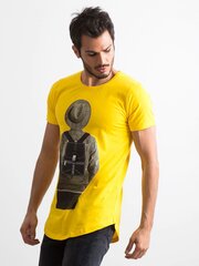 Marškinėliai vyrams, geltoni kaina ir informacija | Vyriški marškinėliai | pigu.lt