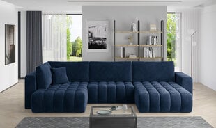 Мягкий уголок NORE Bonito Lukso, темно-синий цена и информация | Угловые диваны | pigu.lt