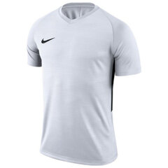 Marškinėliai vyrams Nike NK Dry Tiempo Prem JSY SS M 894230100, balti kaina ir informacija | Vyriški marškinėliai | pigu.lt