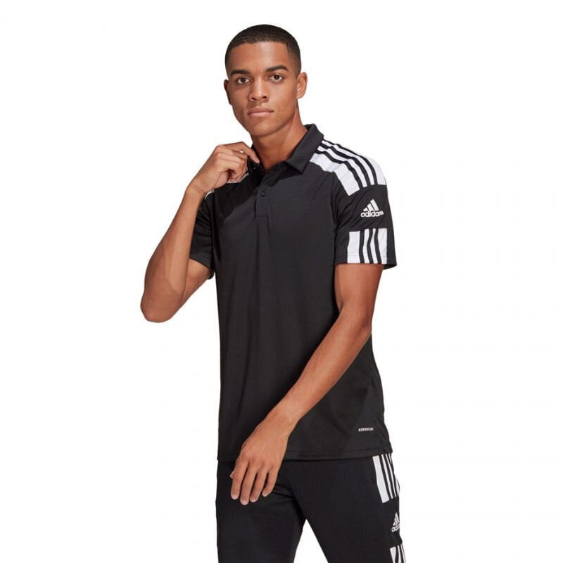 Marškinėliai vyrams Adidas Squadra 21 Polo M GK9556, juodi kaina ir informacija | Vyriški marškinėliai | pigu.lt