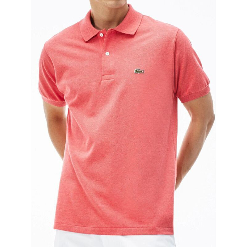 Marškinėliai vyrams Lacoste M L1264005NN, rožiniai kaina ir informacija | Vyriški marškinėliai | pigu.lt