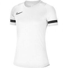 Marškinėliai moterims Nike Dri Fit Academy W CV2627100, balti kaina ir informacija | Marškinėliai moterims | pigu.lt