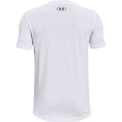 Детская футболка Under Armor Hoops Nitro Tee Jr 1361655 100, белая цена и информация | Under Armour Одежда, обувь для детей и младенцев | pigu.lt