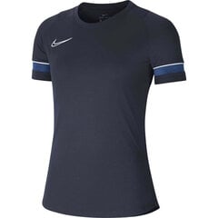 Marškinėliai moterims Nike Dri Fit Academy W CV2627, mėlyni kaina ir informacija | Marškinėliai moterims | pigu.lt