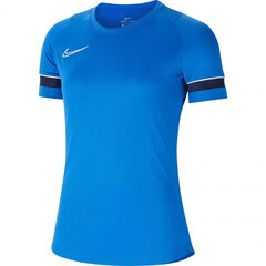 Marškinėliai moterims Nike Dri Fit Academy W CV2627 463, mėlyni kaina ir informacija | Marškinėliai moterims | pigu.lt