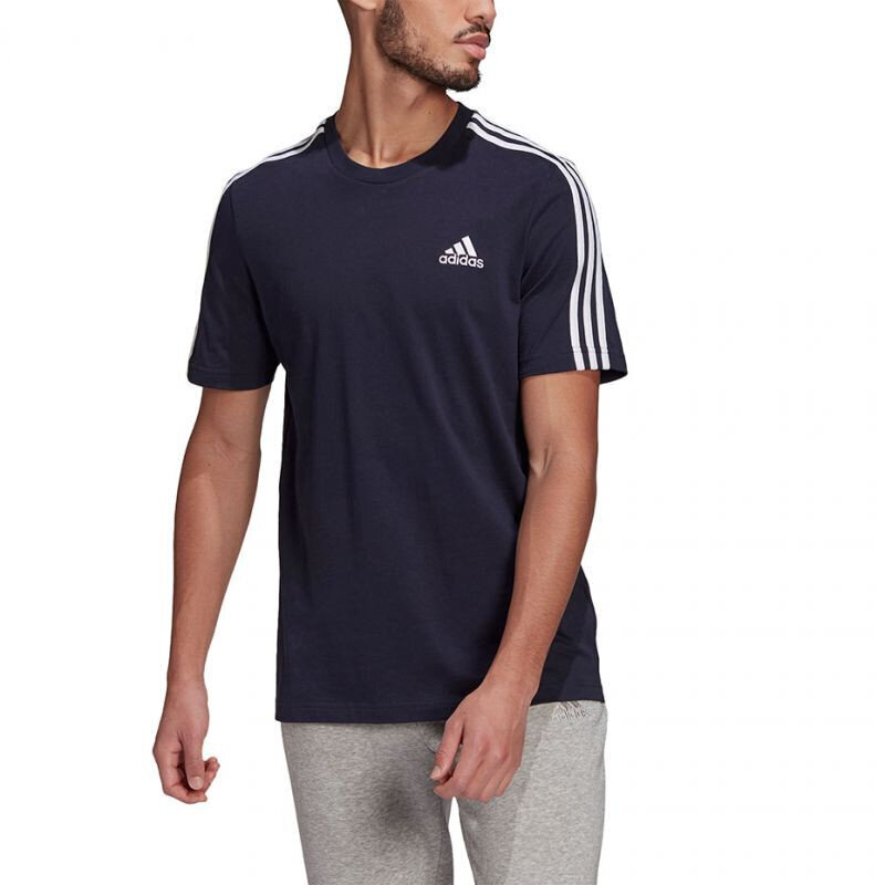 Marškinėliai vyrams Adidas Essentials M GL3734, mėlyni kaina ir informacija | Vyriški marškinėliai | pigu.lt