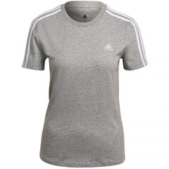 Женская футболка Adidas Essentials Slim W GL0785, серая цена и информация | Звёздные Войны: Футболка New Hope Vintage Плакат Размер L 29188 | pigu.lt