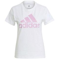 Marškinėliai moterims Adidas Essentials Regular W GL0730, balti цена и информация | Футболка женская | pigu.lt