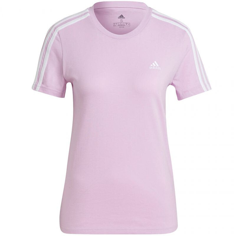 Marškinėliai moterims Adidas Essentials Slim T Shirt W GL0790, rožiniai цена и информация | Marškinėliai moterims | pigu.lt